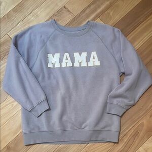 Gray 'MAMA' Sweatshirt